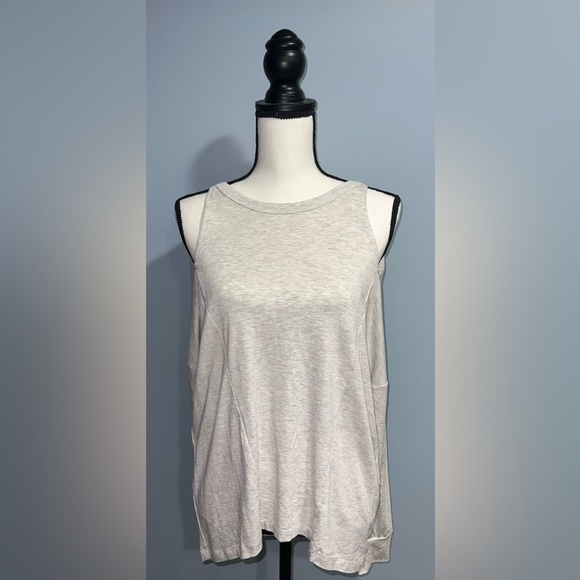 Cold shoulder grey long sleeve top - Picture 2 of 9